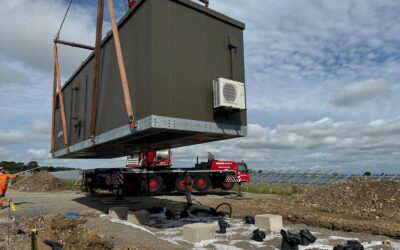 Primary and Secondary substations delivered to Marksbury Plain Solar Farm project